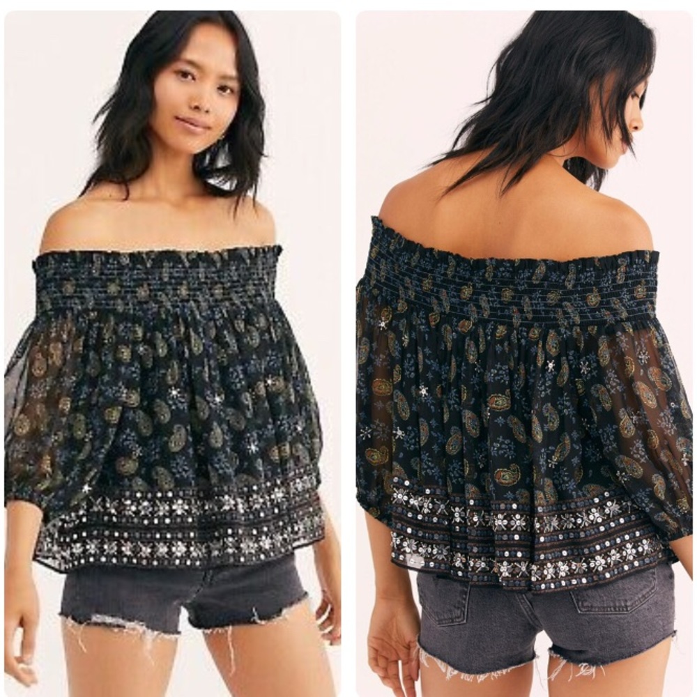 XSOLDXFree People Age Of Aquarius Top - Picture 1 of 15